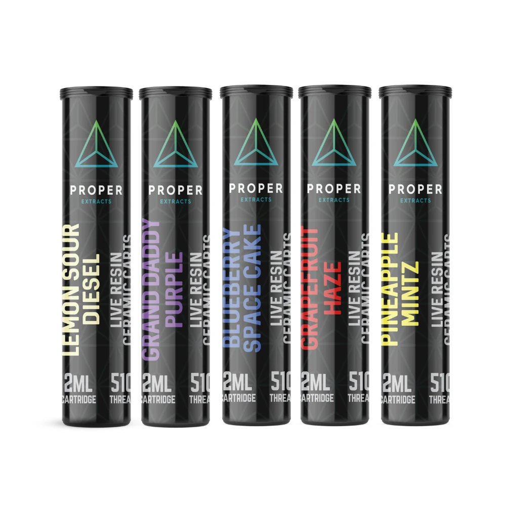 Proper Extracts 2mL Live Resin Vape Carts Proper Extracts 2mL Live Resin Vape Carts